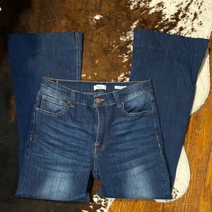 Forever 21 Dark Blue Flare Jeans